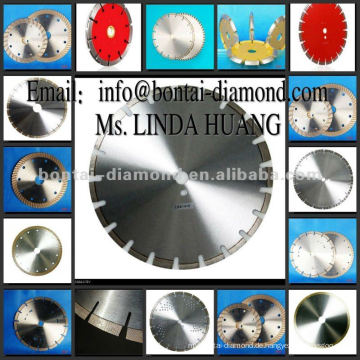 Diamantsägeblätter / Sägeschnittscheiben für Granit, Marmor, Asphalt &amp; Grünbeton, Porzellan